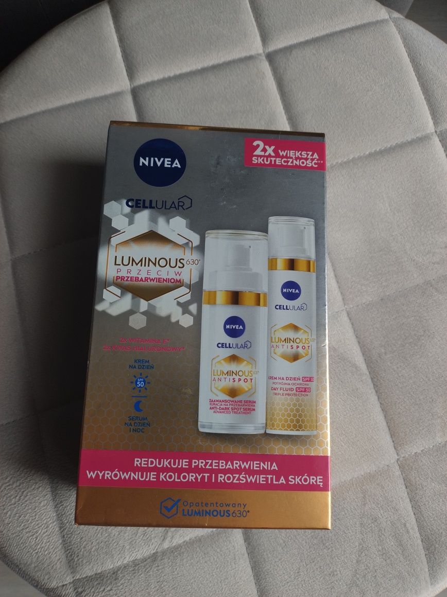 Nowy zestaw Nivea Cellular Luminous serum plus krem