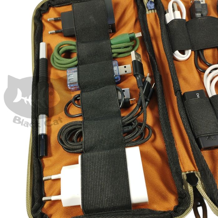 EDC Pouch, сумка, органайзер для дротів, зарядних пристроїв, SD карт.