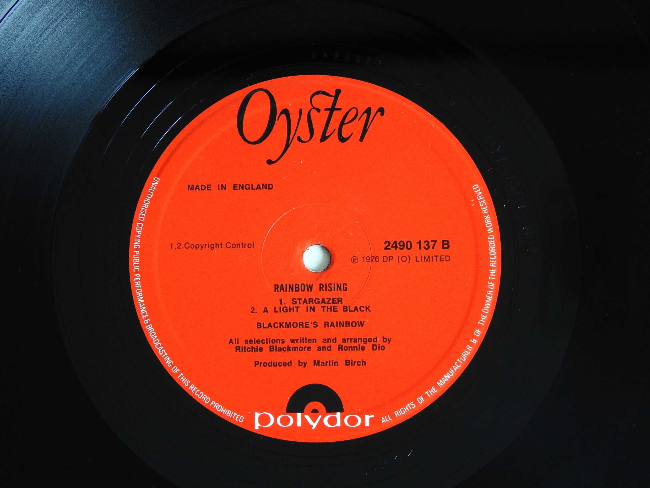 Rainbow Rising LP 1976 UK Oyster Polydor пластинка 1press EX+ Британия
