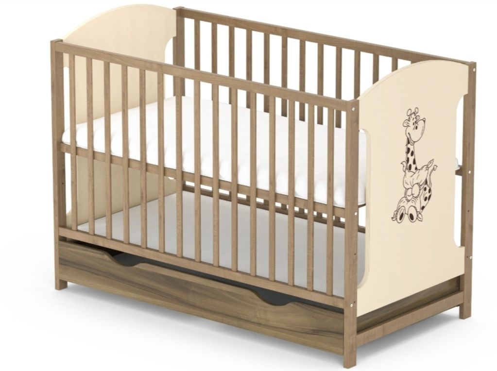 Stylowe łóżeczko dziecięce skrzat Miki 120x60