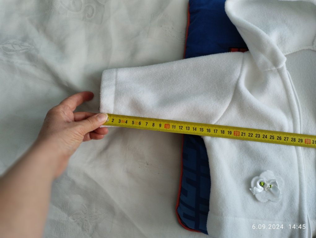 Biała bluza na chrzest święta uroczystość r. 68