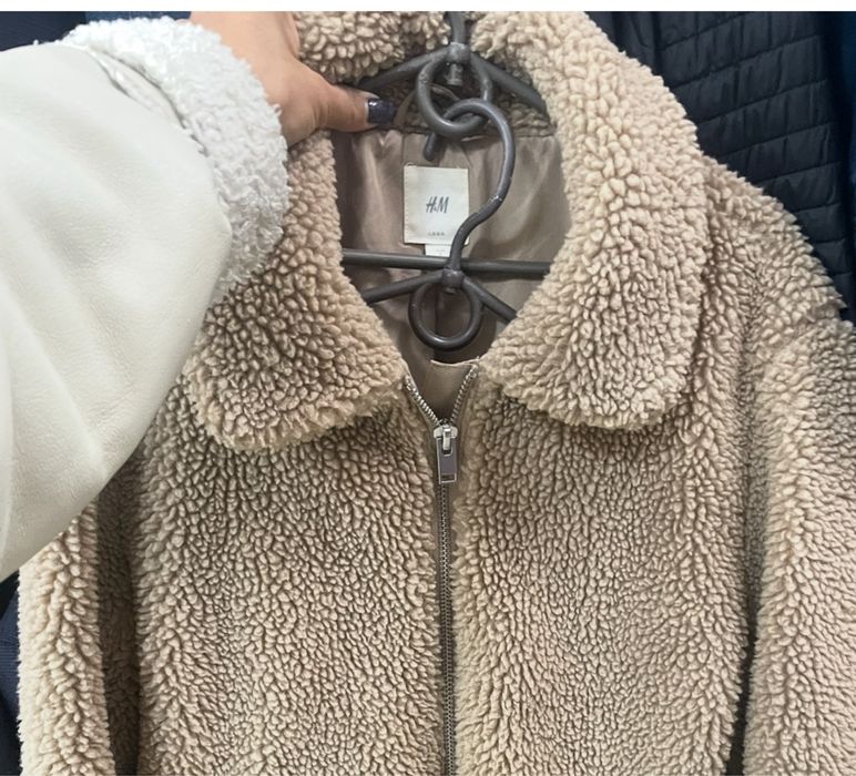 Куртка бомпер від H&M тедді, розмір s