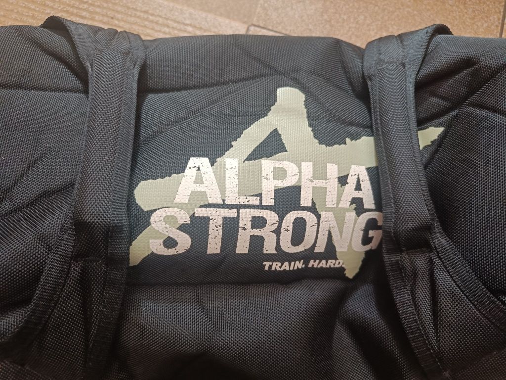 Alpha strong. Worek do cwiczeń. Worek treningowy. Worek na piasek. San