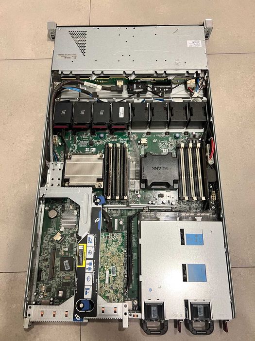 Używany serwer HP ProLiant DL360e 1U + szyny do szafy rack