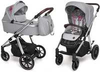 Коляска 2в1 Baby Design Bueno 107 Gray з вишивкою