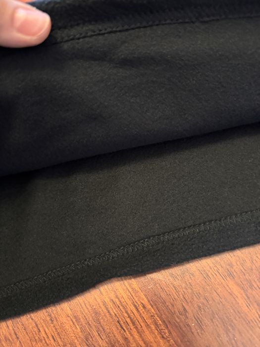 Тепла чорна фліска, кофта на флісі