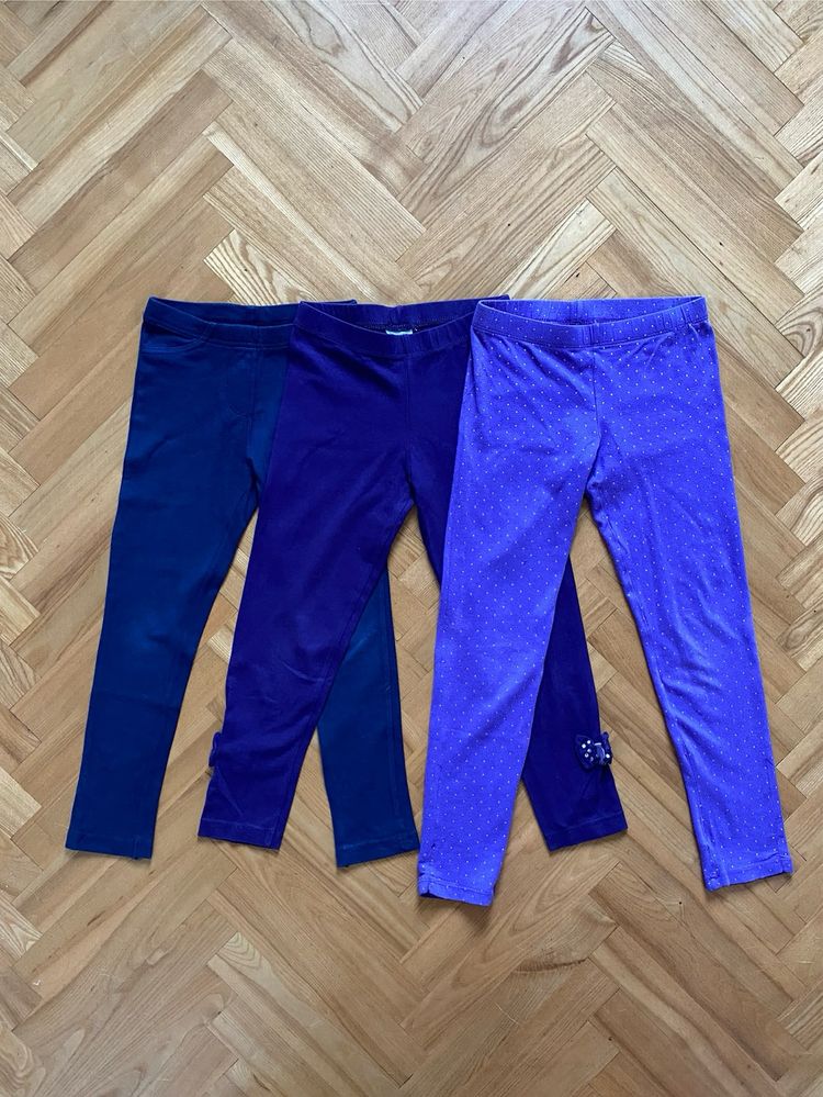 zestaw 3-pak legginsów legginsy getry