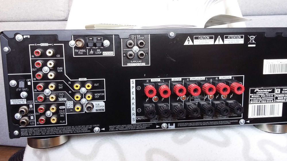 Amplituner Pioneer vsx-515-k 7.1 plus Władca Pierscieni