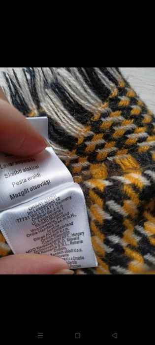 Szal damski krata pepitka Orsay