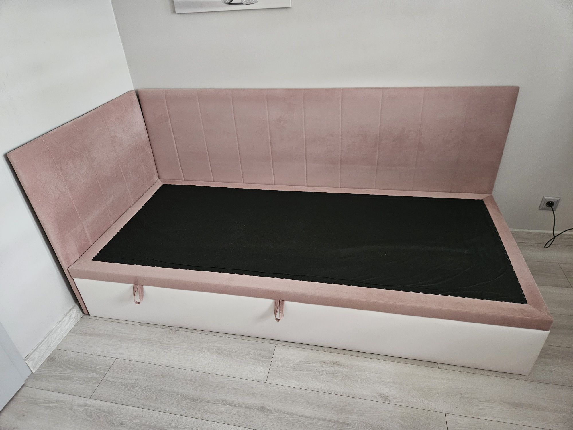 Łóżko narożne z pojemnikiem, 200x90