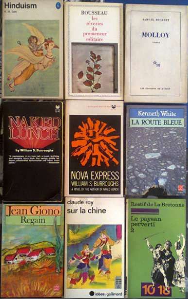 76 livros: Burroughs/ Miller/ Breytenbach/ J. Rulfo/Matthiessen/Borges