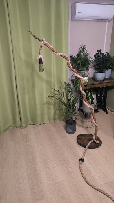 Lampa rarytas vintage z gałęzi