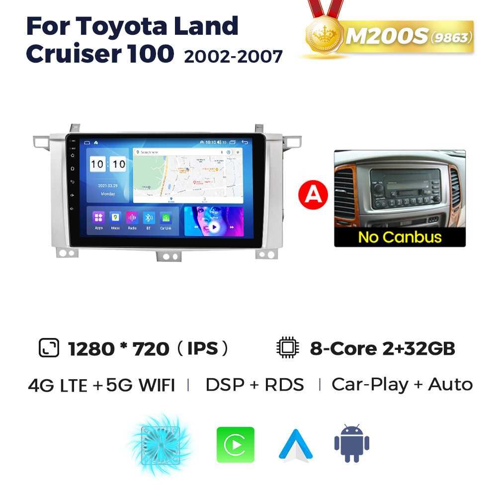 Магнітола Toyota Land cruiser 100 android GPS навігація Тойота