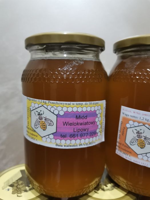 Miody z własnej pasieki zbiory 2025 rok