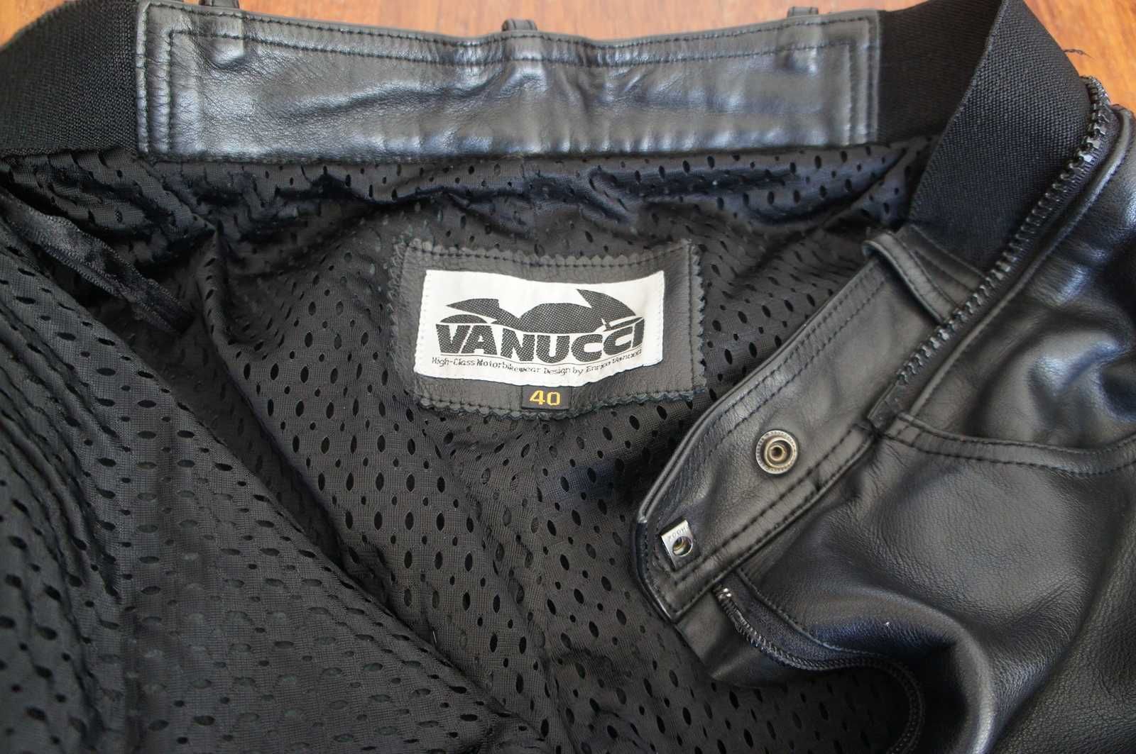 Spodnie skórzane Vanucci damskie roz 40 chopper
