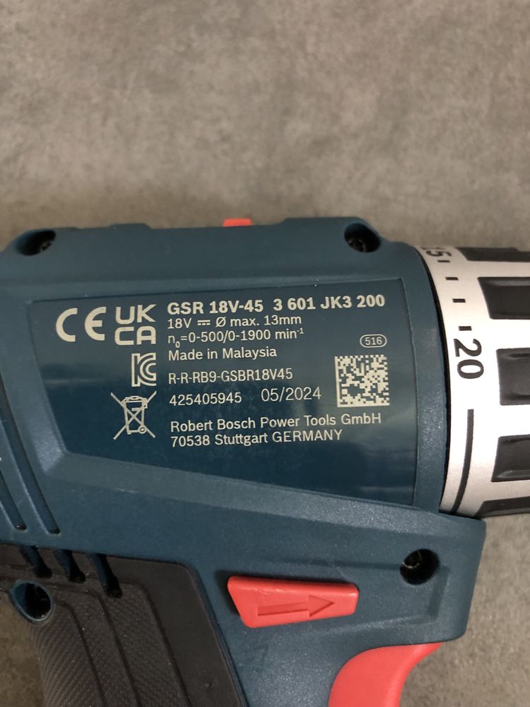 Безщітковий Акум.шуруповерт Bosch GSR 18V-45
