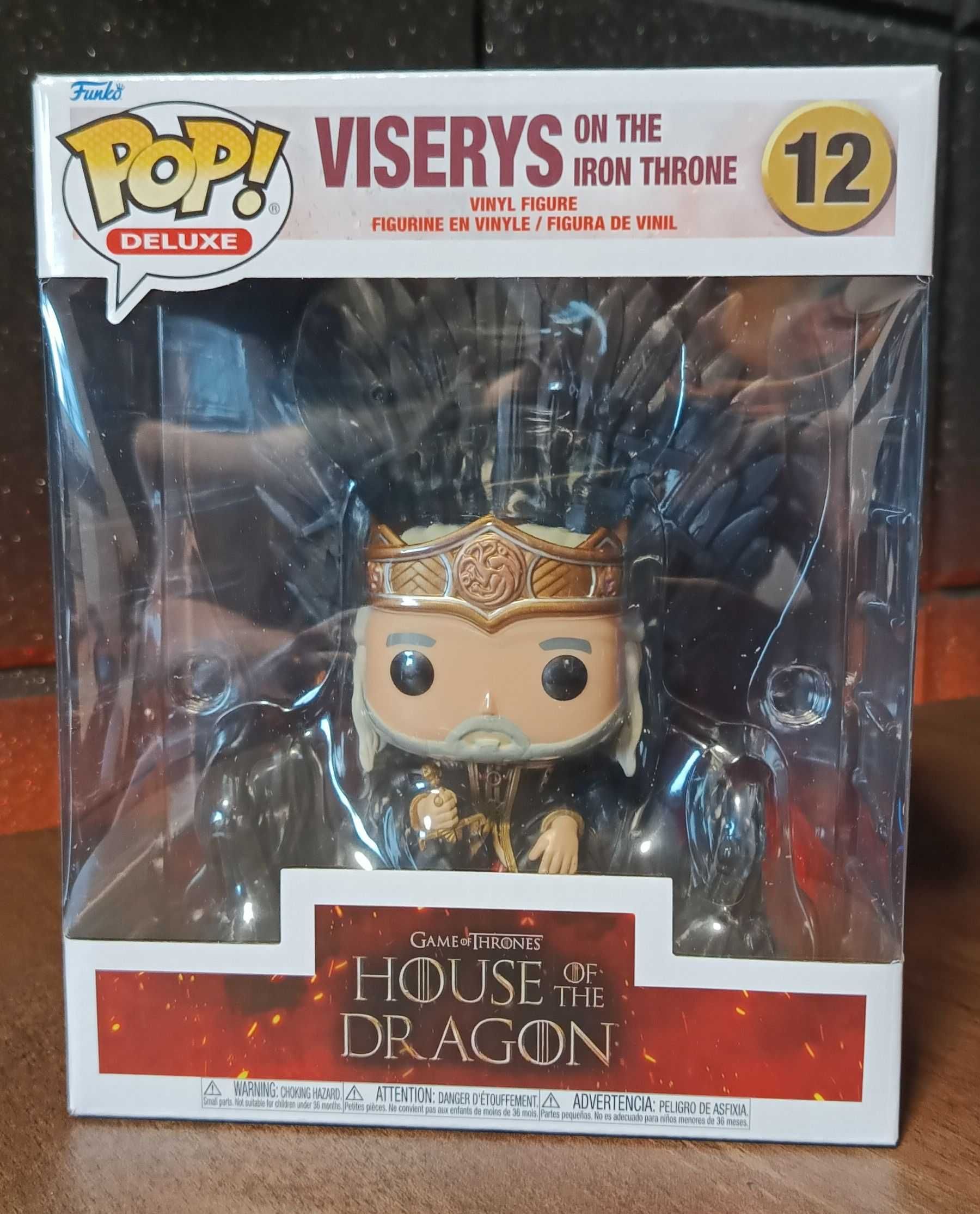 Figurka Funko Pop! 12 - Viserys on the Iron Throne - Ród Smoka (duża)
