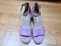Nowe Buty Sandały Ryłko Espadryle Skórzane Koturny Relax 39