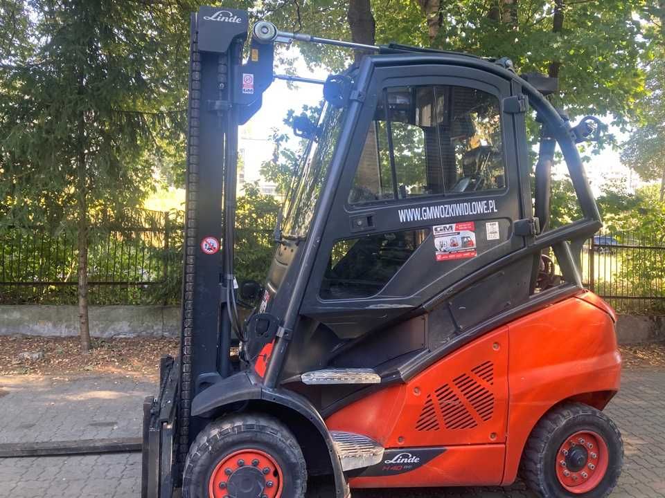 WÓZEK WIDŁOWY LINDE H40 T LPG 2016 kabina klimatyzacja ogrzewanie