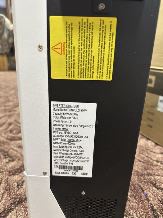 Продам:  Гібридний Сонячний Інвертор DENKI 6KW