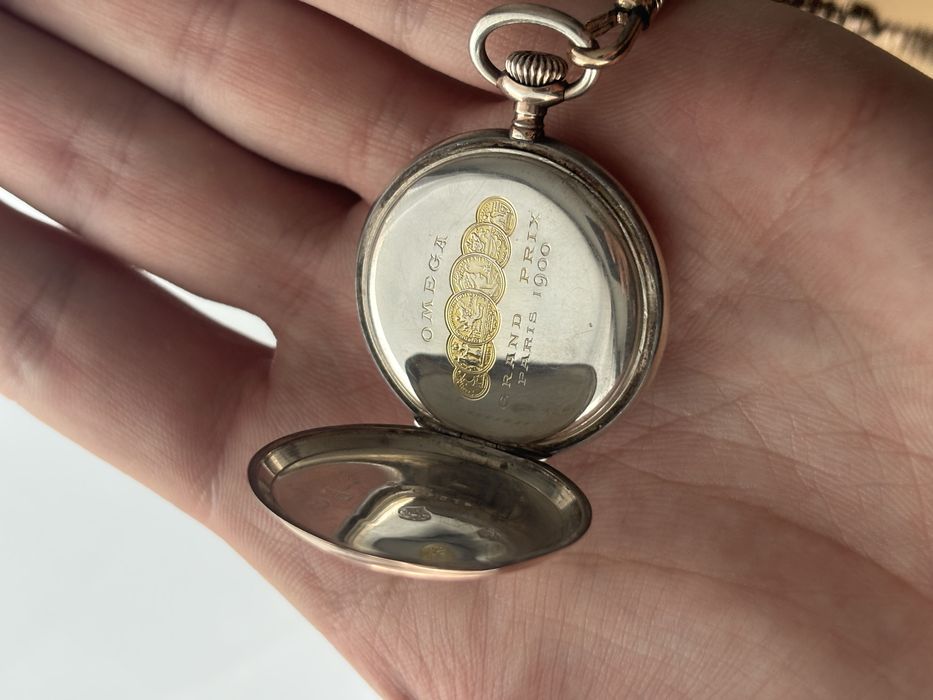 Omega – damski zegarek kieszonkowy – Grand Prix Paris 1900