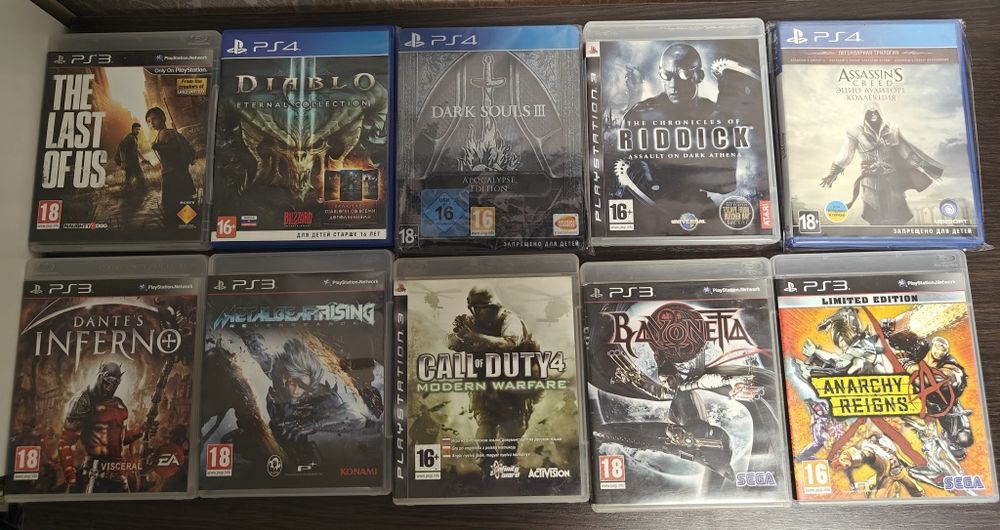 Ігри на ps3 ps4 assassin, dark souls, far cry
