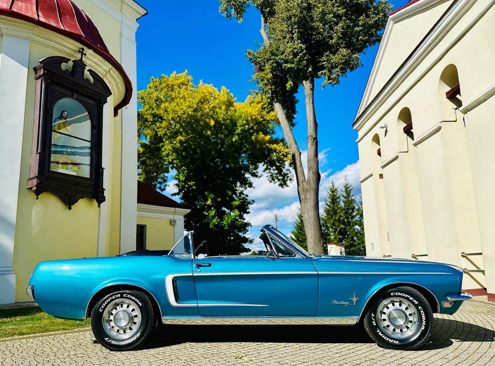 Auto do slubu MUSTANG 1967r. klasyk zabytek wynajem samochod cabrio