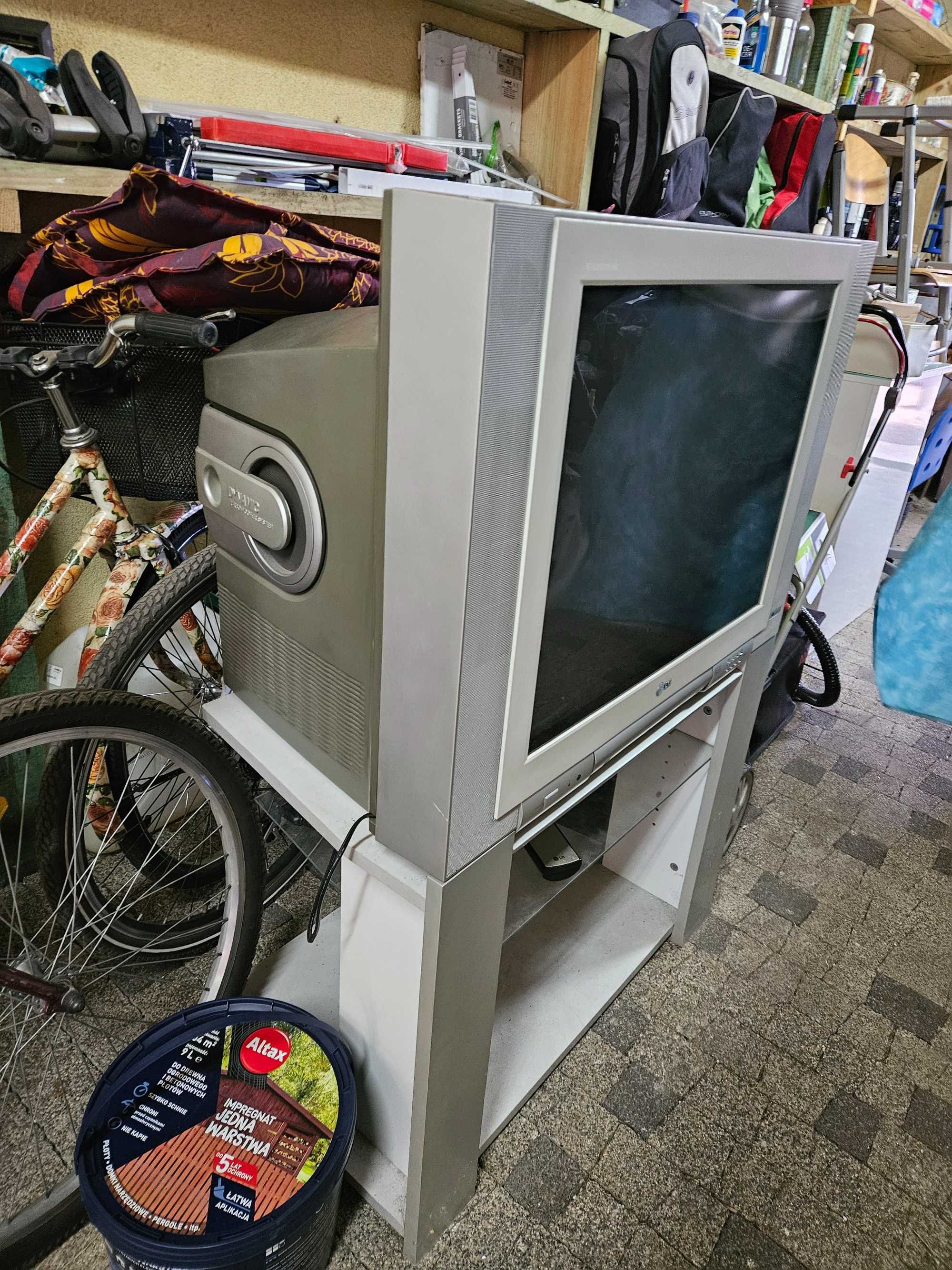 WARTY UWAGI telewizor CRT gry retro LG 29 cali SCART VGA