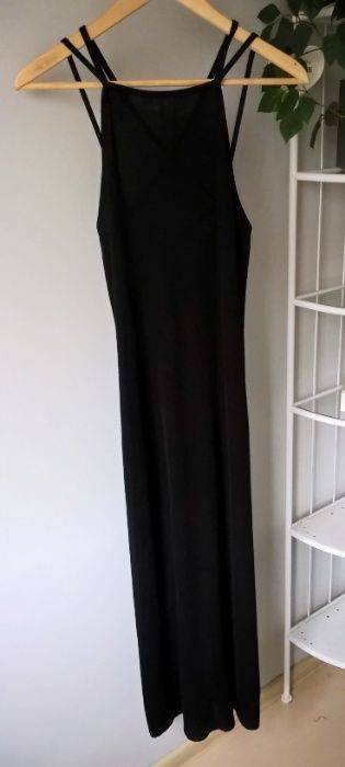 Czarna maxi sukienka S M