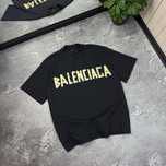 Оверсайз футболка Balenciaga Tape Type з велим логотипом Баленсиага