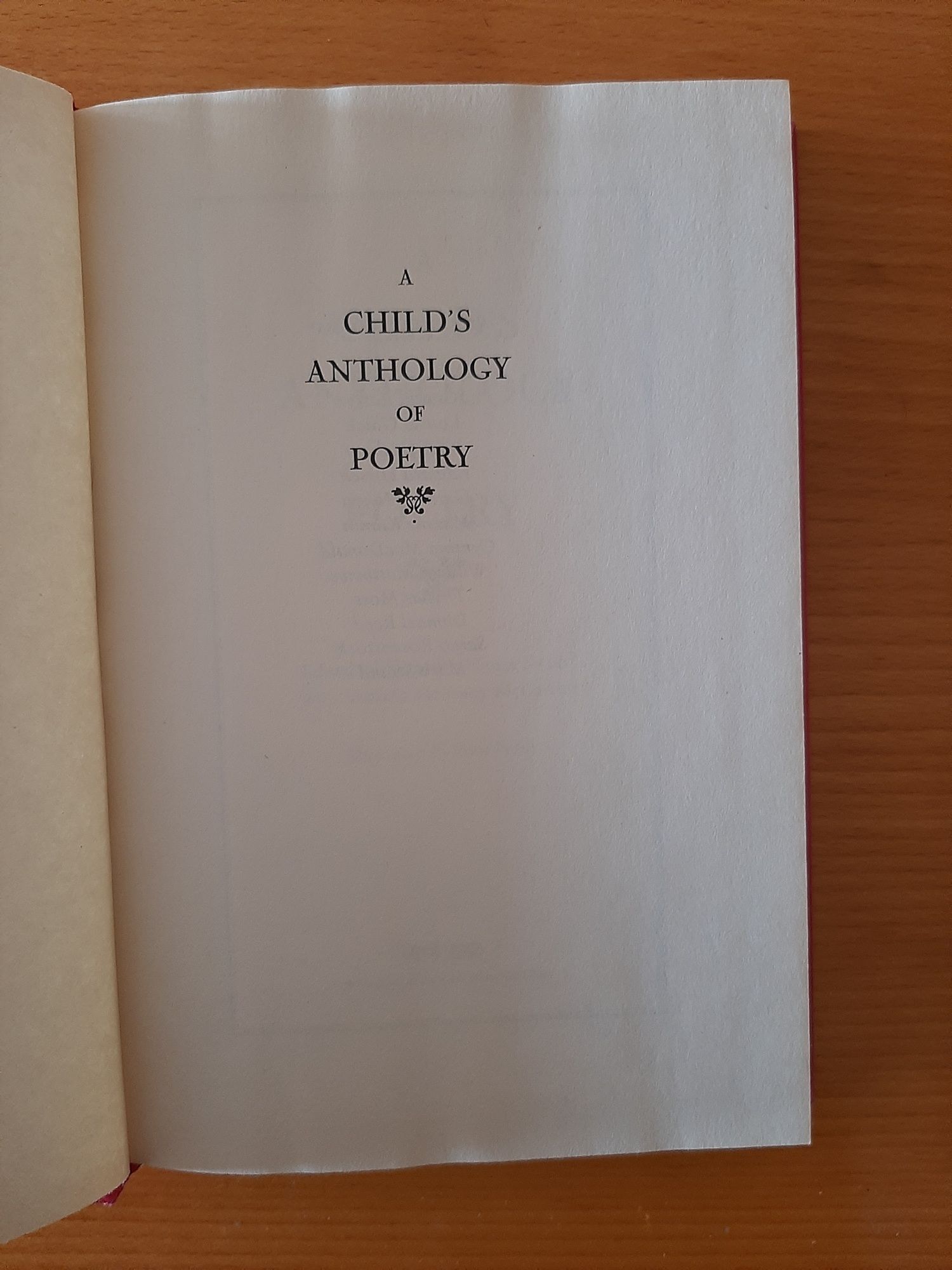 A Child's Anthology of Poetry