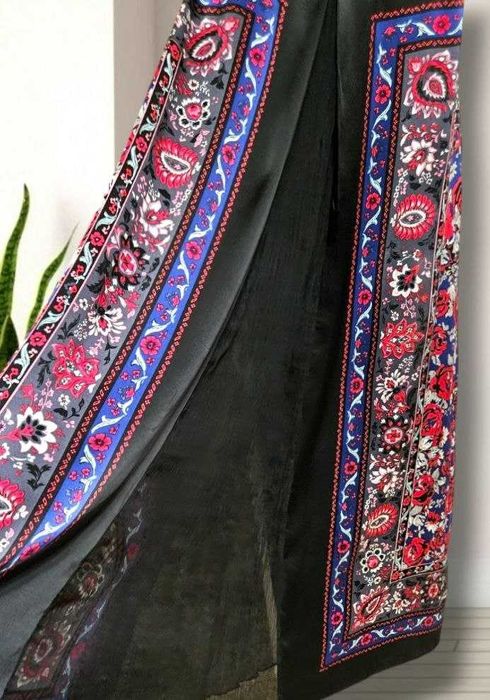 Шикарное длинное платье-сарафан из шелка в принт Monsoon, р. XS/S