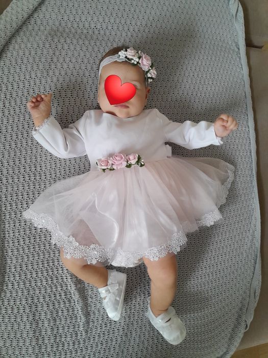 Sukienka na chrzest r.62