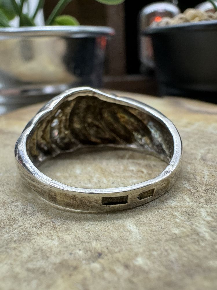 Stary piękny pierścionek 925 srebro 4.5g