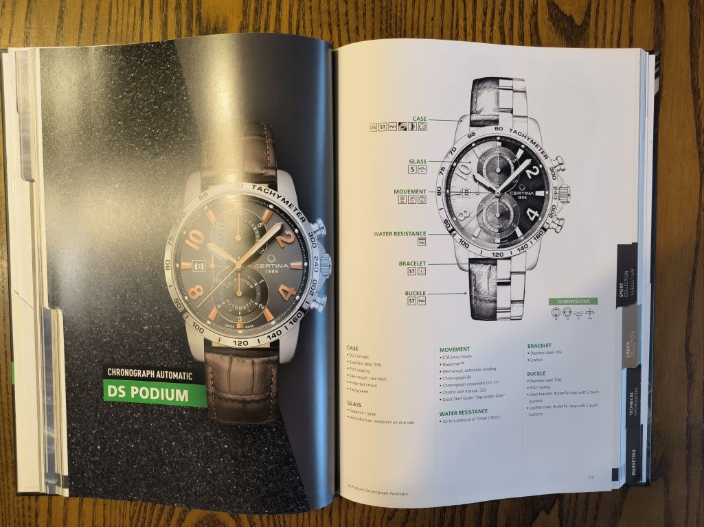 Katalog zegarków Certina Sales Manual