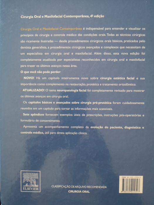 Cirurgia oral e maxilofacial. Peterson