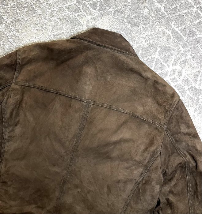 Чоловічий харік куртка Hugo Boss Suede/Leather-Розмір М