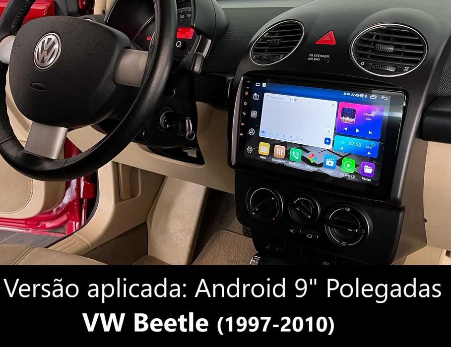 Rádio 2DIN • Volkswagen VW New Beetle (1997 a 2015) • Android [4+32GB]