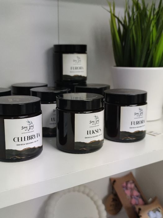 Świeca sojowa zapachowa Luksus - słoik 120 ml