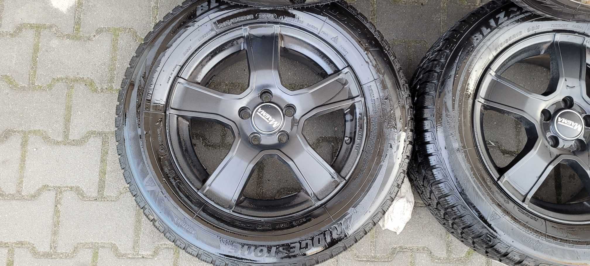 Alufelgi 5X105 MAGMA z oponami 215/65 R16 zima