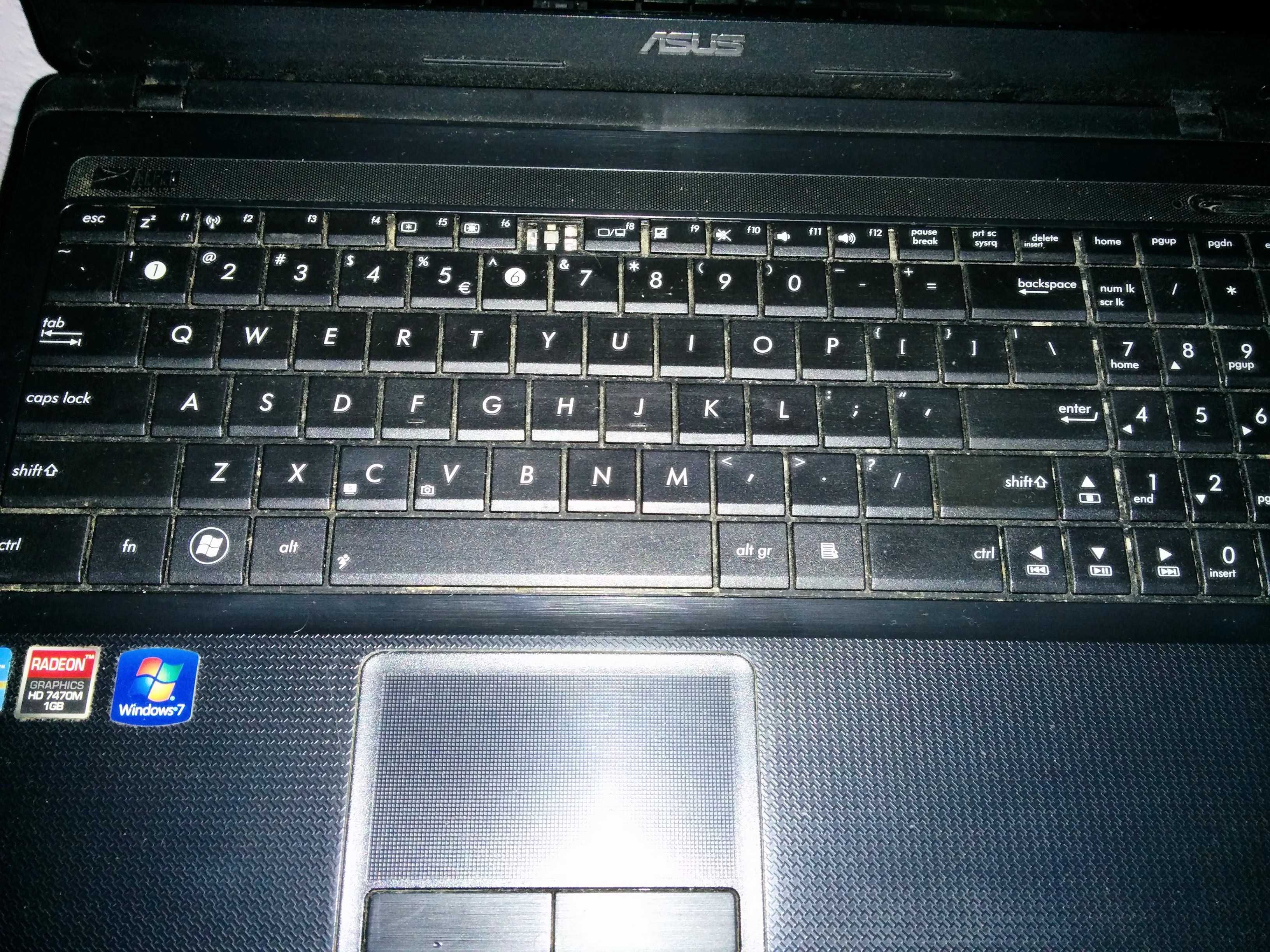 Laptop Asus x54H - brak HDD oraz zasilacza - jako uszkodzony