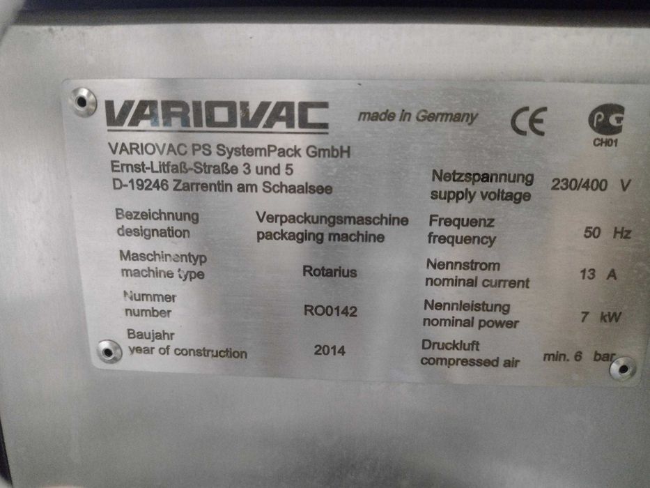 variovac rotarius traysealer pakowarka w tacki w atmosferze