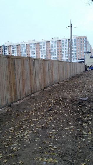 Забор строительный, временный забор Киев, Ирпень, Буча