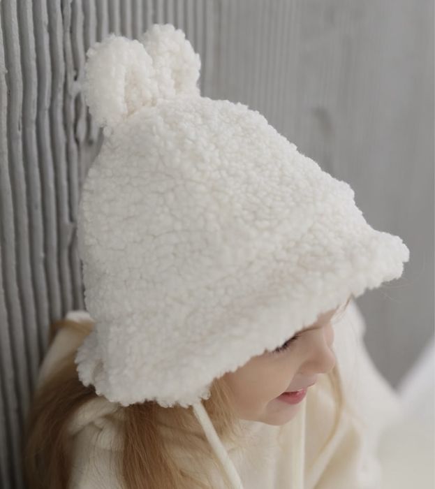 Зимова шапка панама тедді 18-24 міс