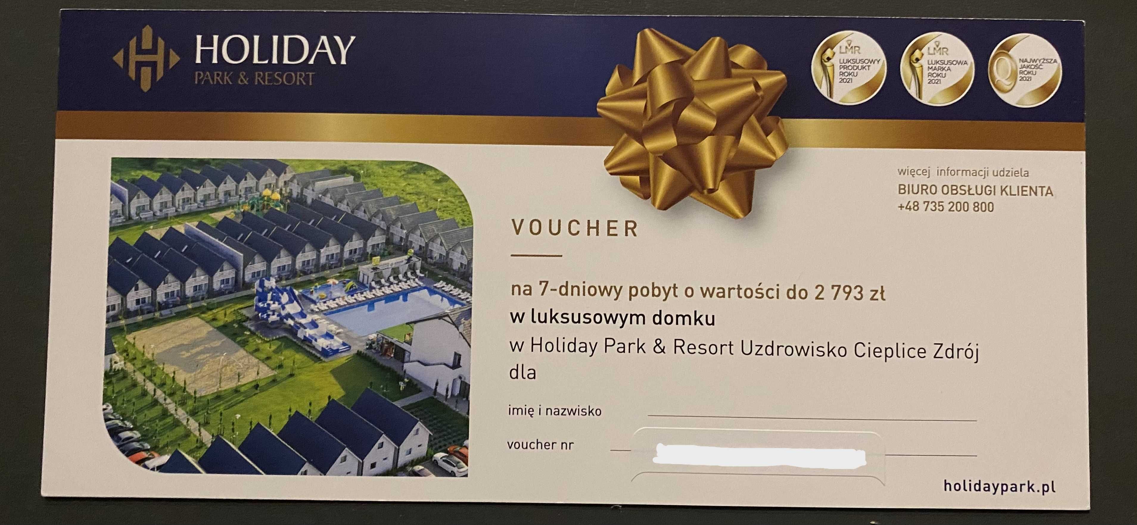 Voucher na 7-dniowy pobyt w kurorcie HOLIDAY PARK&RESORT