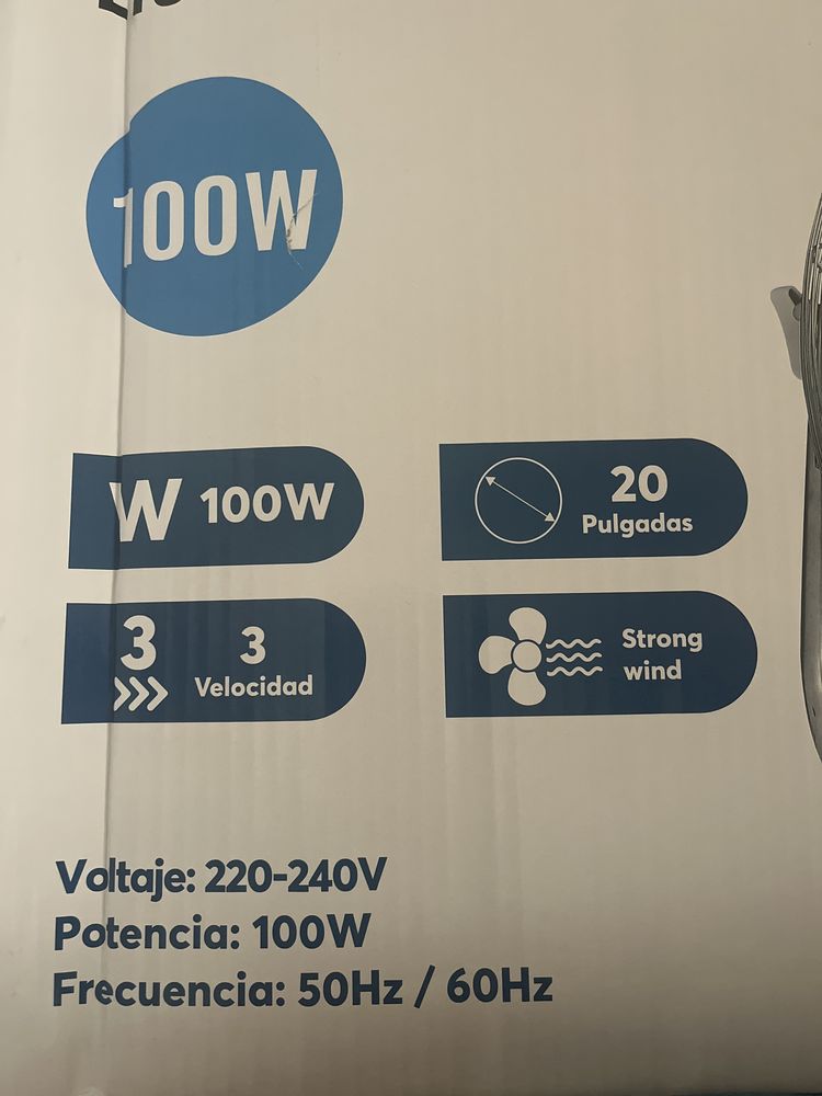 Ventilador para garagens, salas grandes