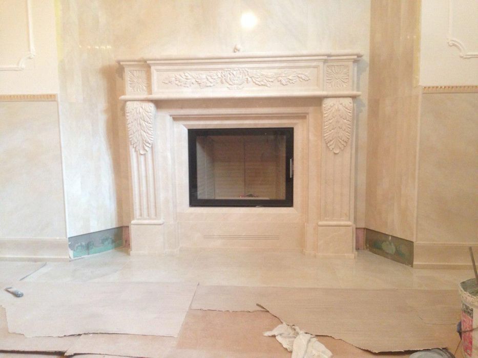 Каміни, оздоблення каменем, камінні полички, камінні портали