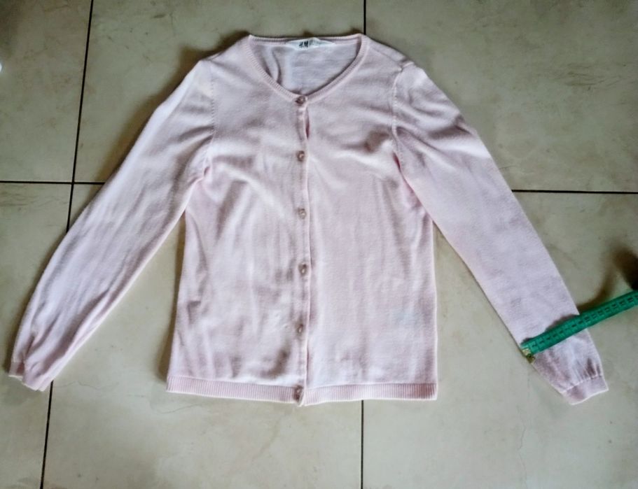 Sweterek HM różowy rozpinany