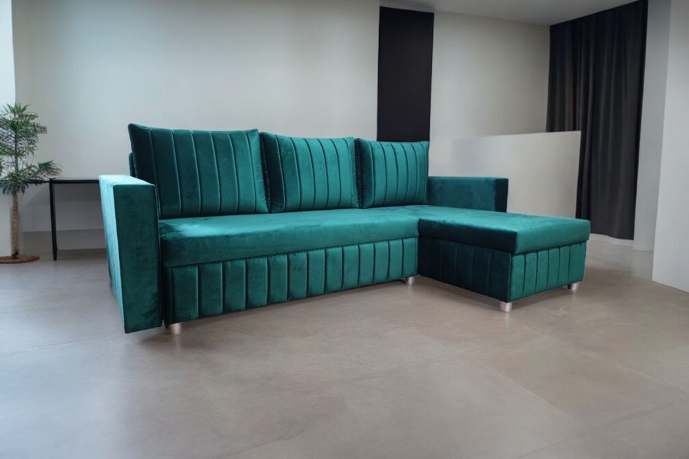 Narożnik DENVER pojemniki Automat wspomagający Rozkładanie Sprężyny