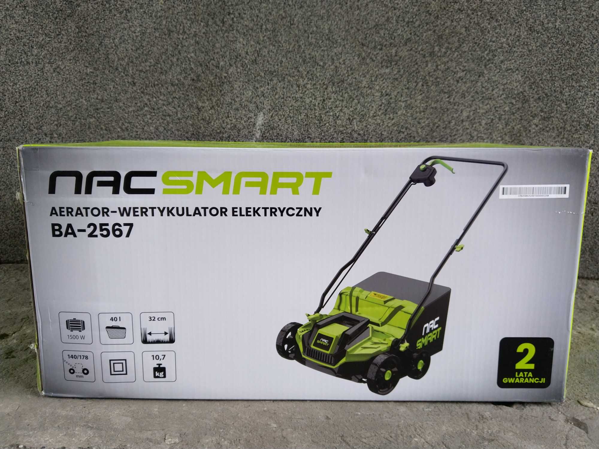 HIT Urządzenie 2w1 wertykulator aerator elektryczny 1500W 40L 32cm